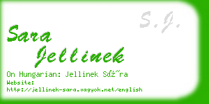 sara jellinek business card